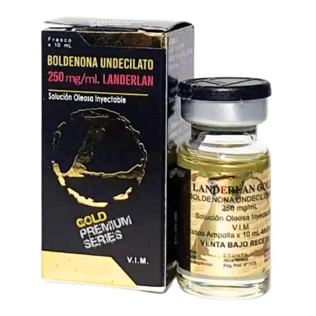 Frasco Boldenona Landerlan ouro 250mg/10ml
