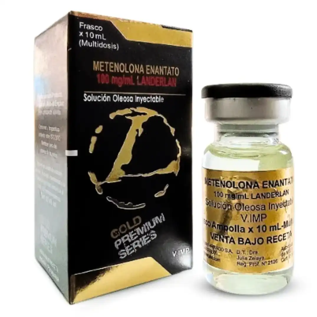 frasco de enantato de metenolona landerlan gold 100 mg
