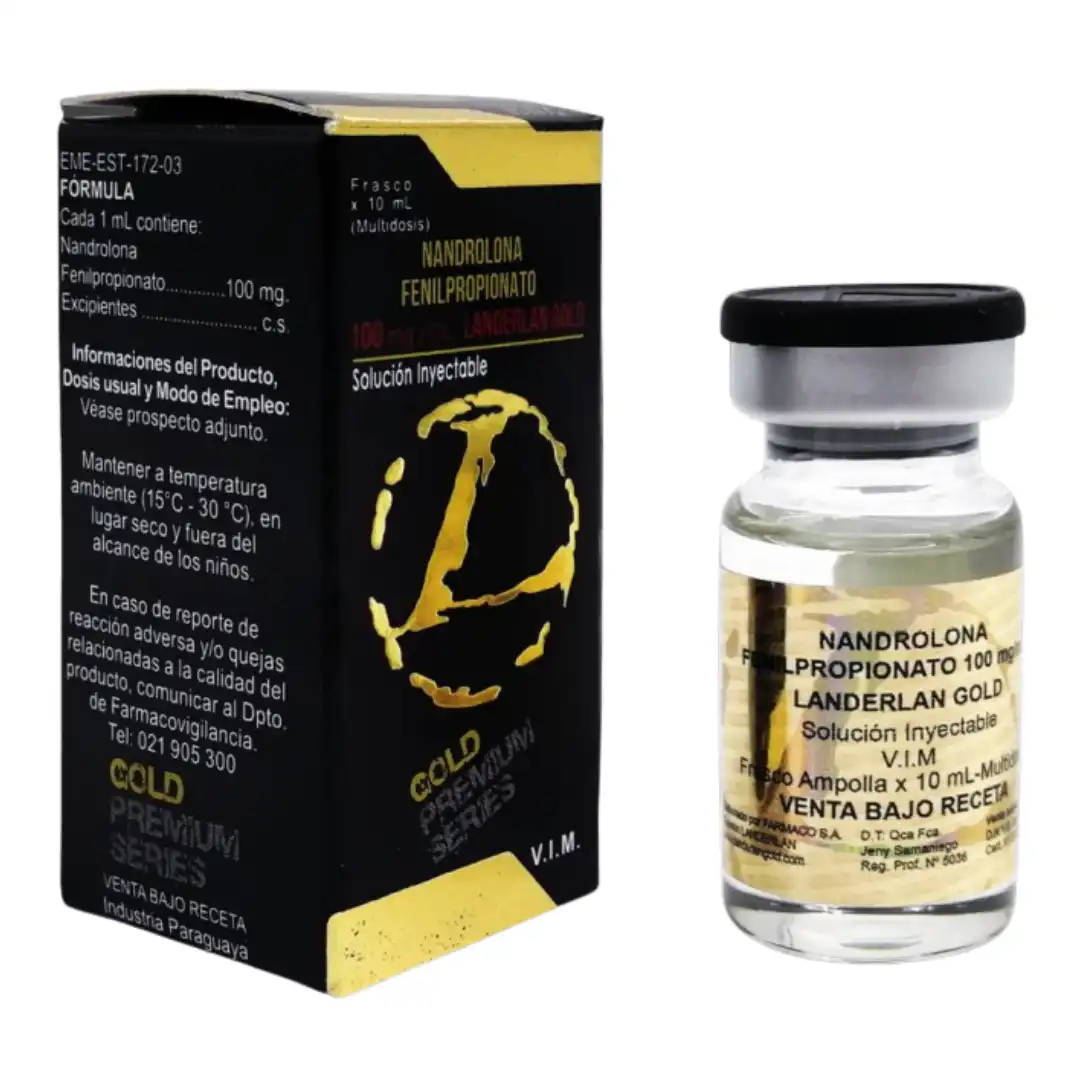 Fenilpropionato de nandrolona Landerlan Gold 100mg/10ml apresentação do produto